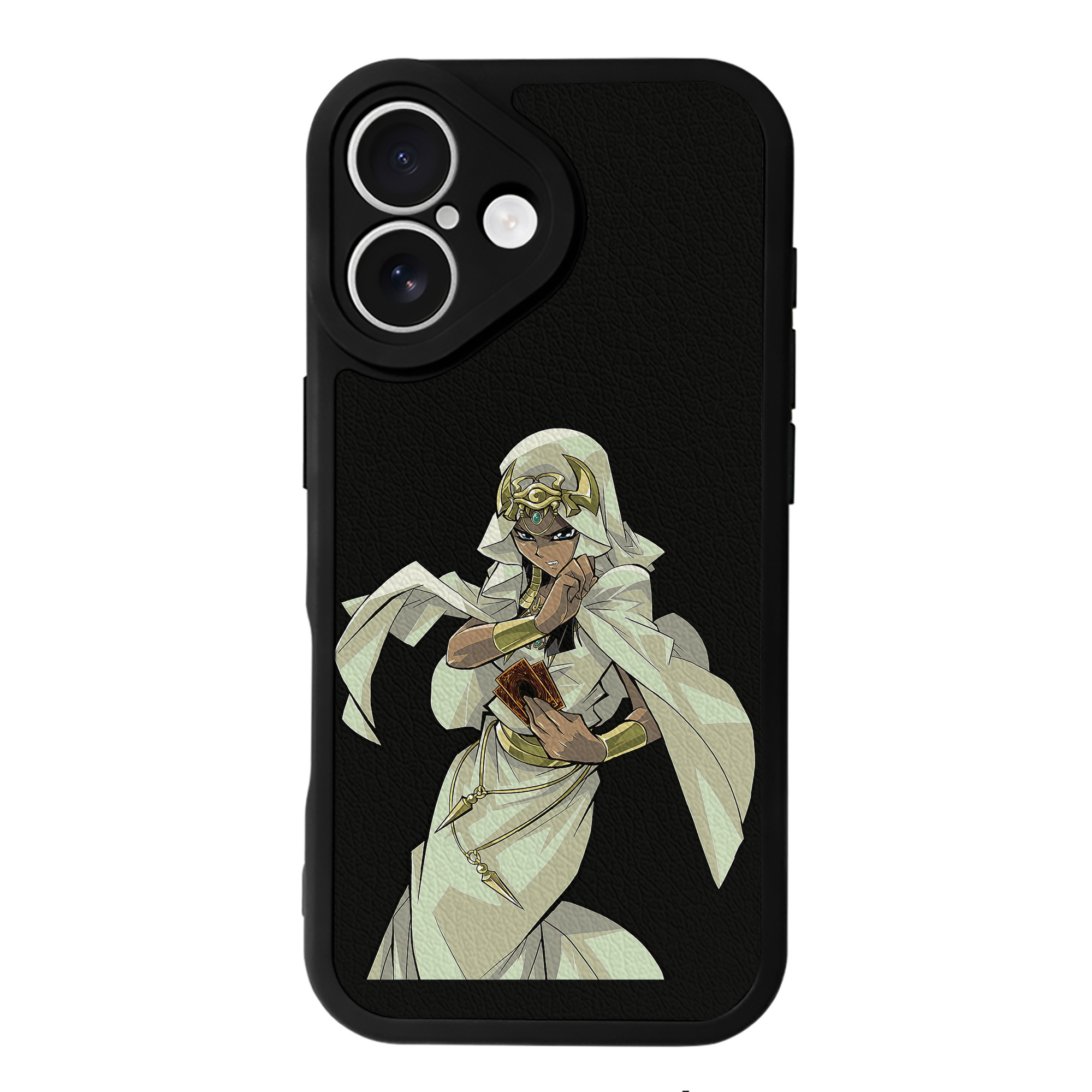 （画像用） 遊☆戯☆王 Yu-Gi-Oh! 【iPhone 16シリーズ対応】シリコンスマホケース（レザー調） 材質：シリコン